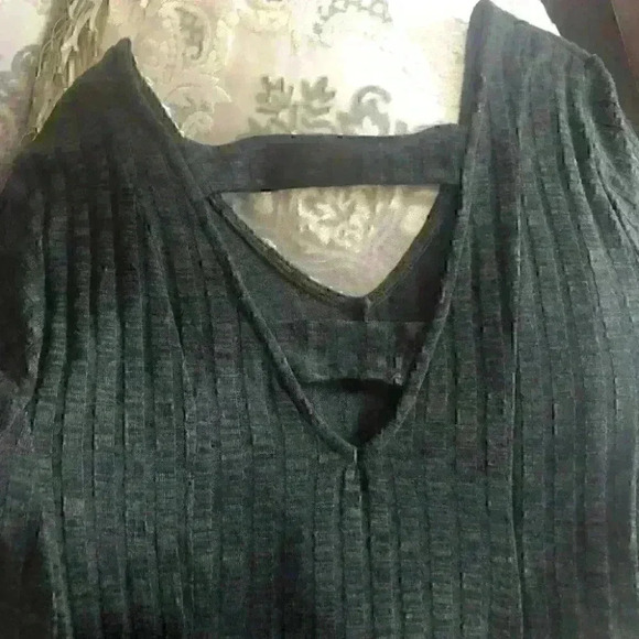 Torrid Dress Fit Flare V-Neck Back 3/4 Sleeves Stretch - Picture 6 of 11